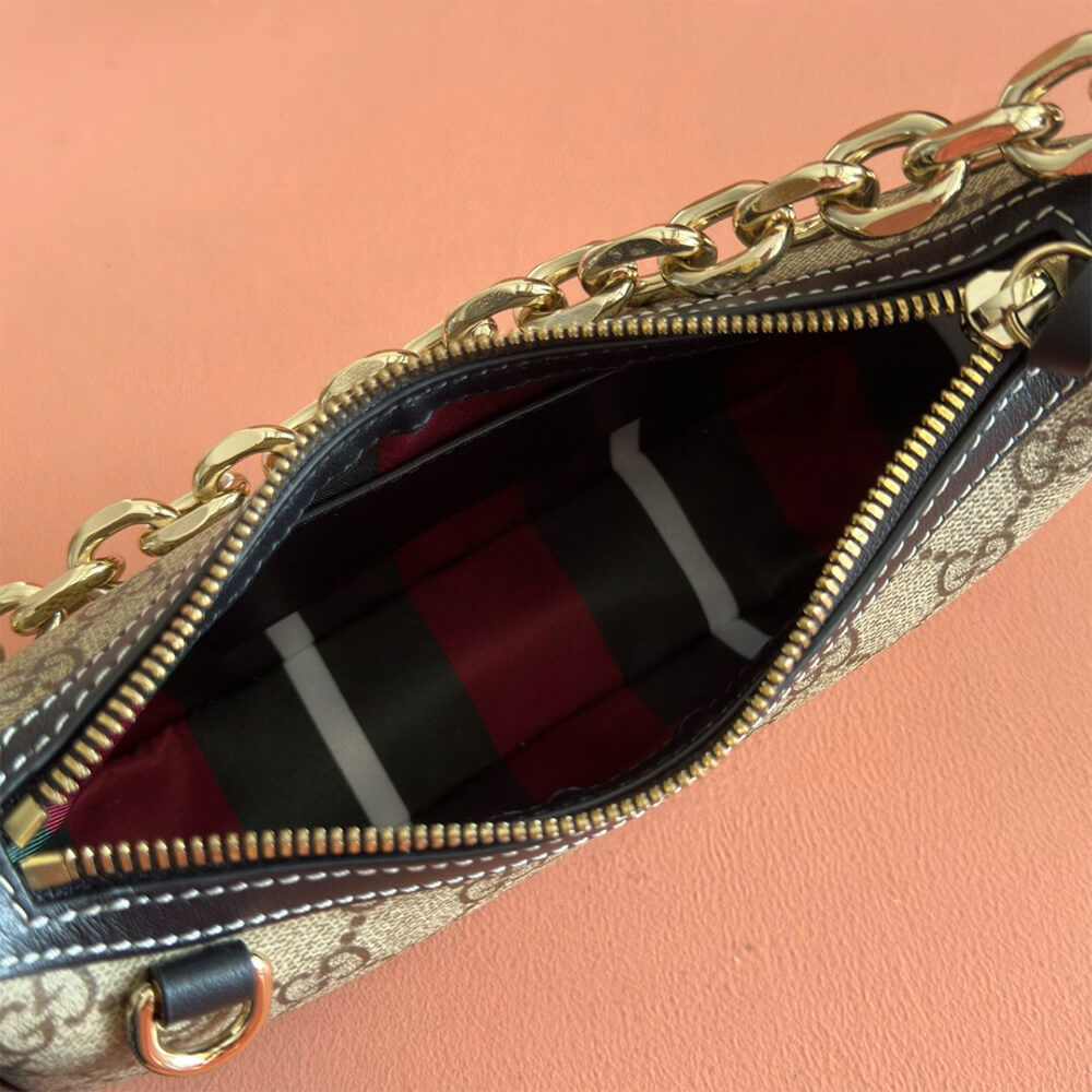 Alternative view of GG Emblem small shoulder bag