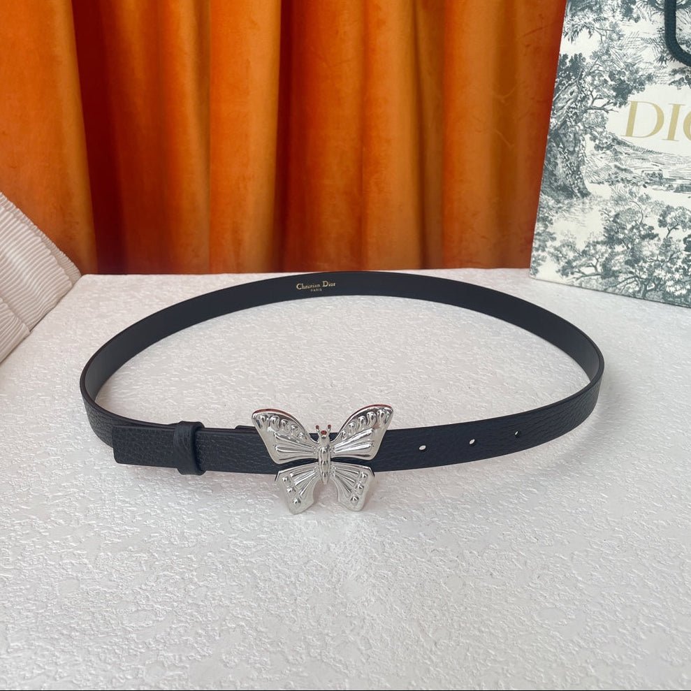 Dior Black Butterfly Belt