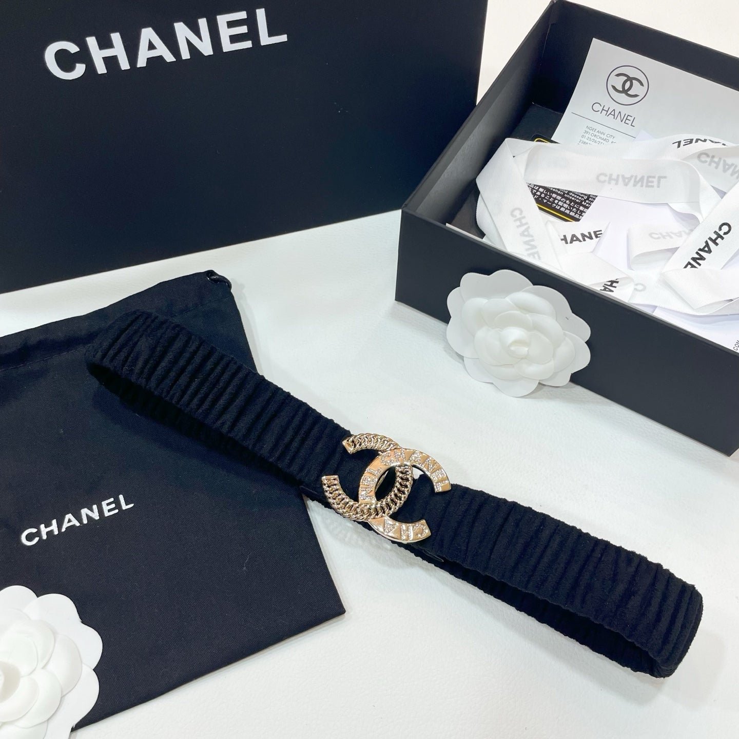 Alternative view of Chanel Ruched Fabric Headband