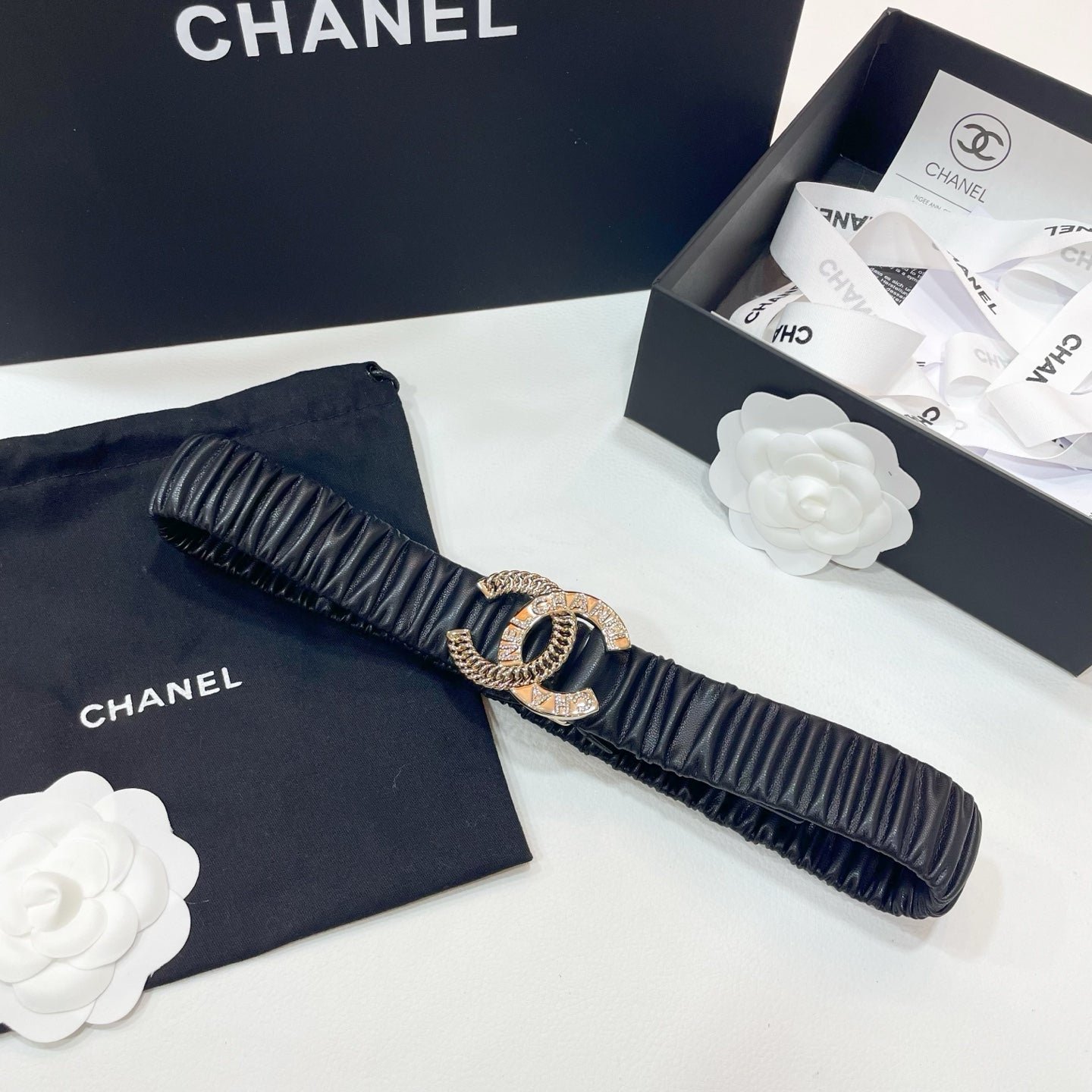 Alternative view of Chanel Ruched Satin Headband