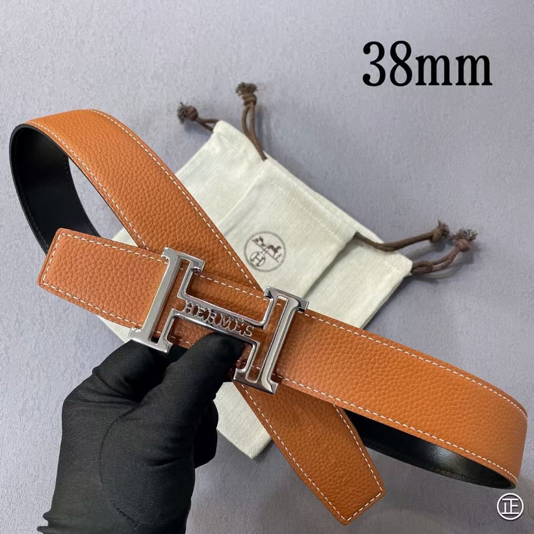 Alternative view of HM Buckle H Belt 38mm Calfskin 187197
