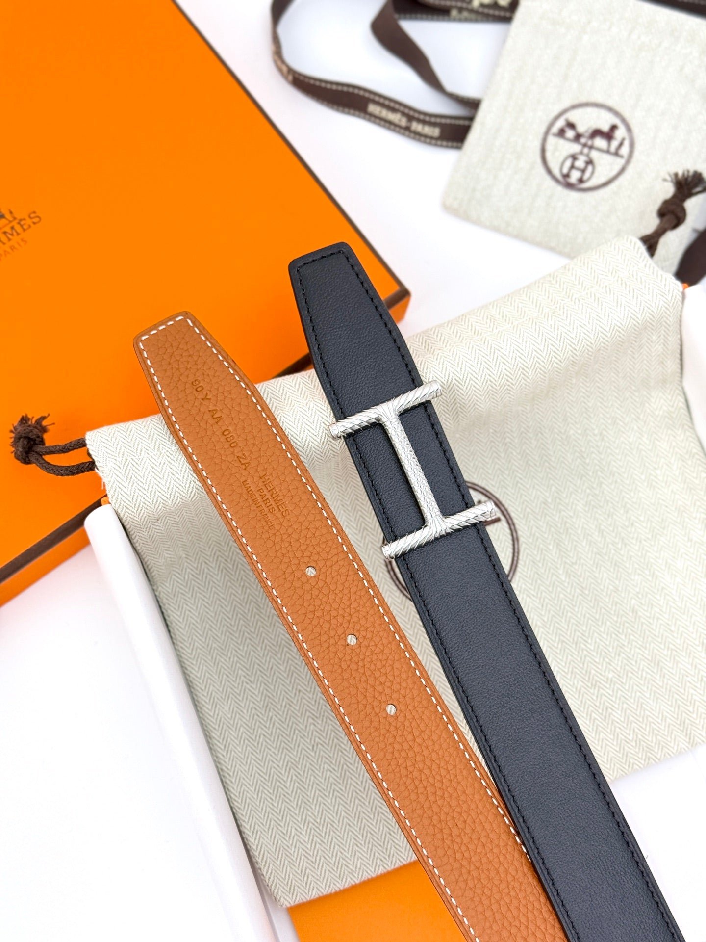 Hermes Tan Silver Twist - Image 6