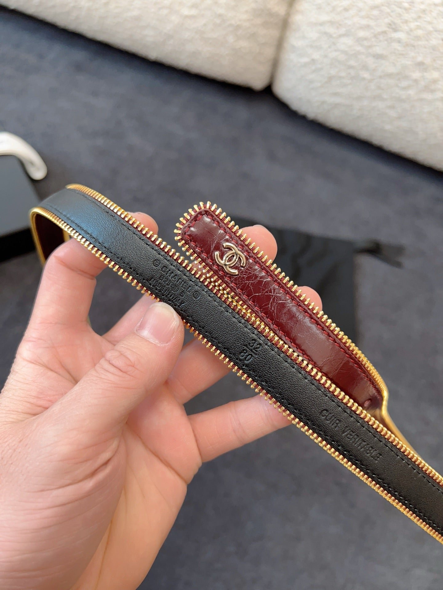 Chanel Patent Leather Thin Belt - Image 6