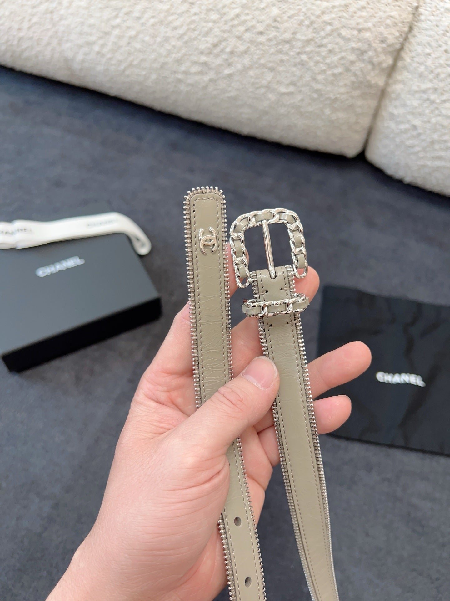 Chanel Patent Leather Belt - Image 5