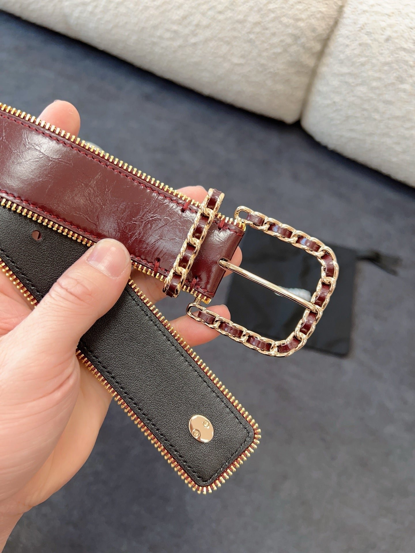 Alternative view of Chanel Patent Leather Wide Belt