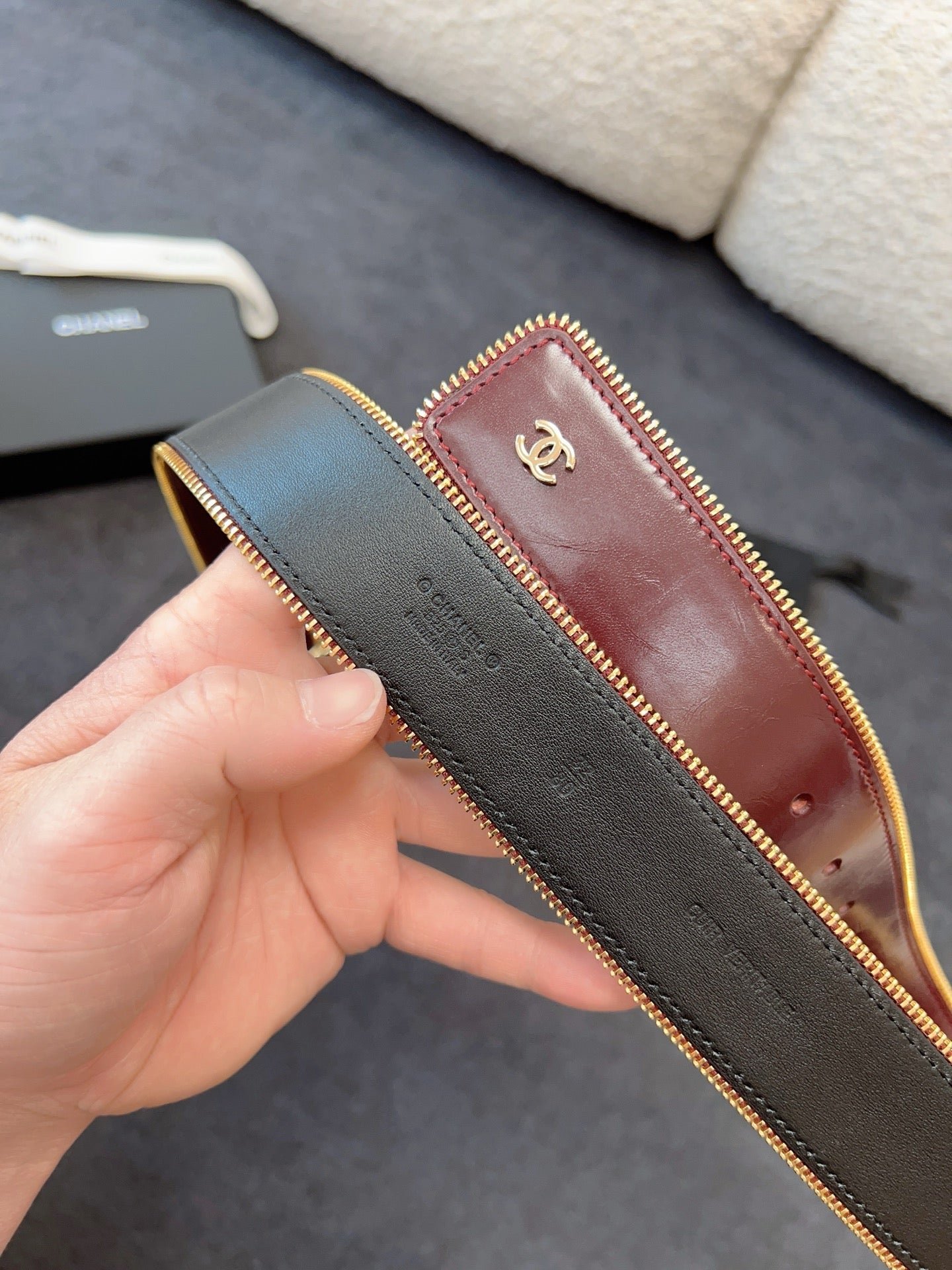 Chanel Patent Leather Wide Belt - Image 4
