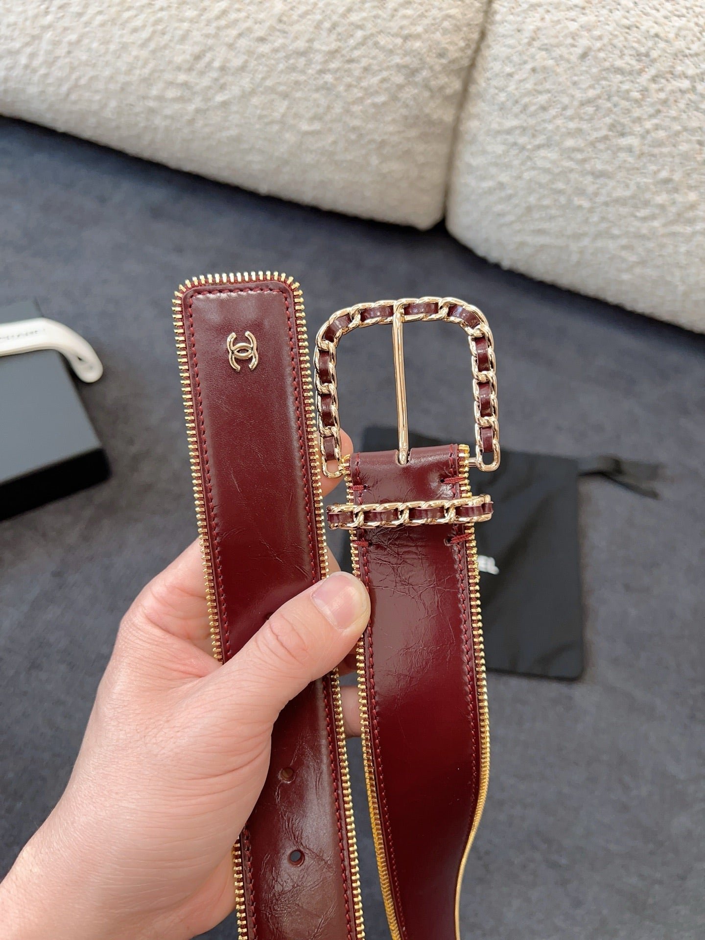 Chanel Patent Leather Wide Belt - Image 5