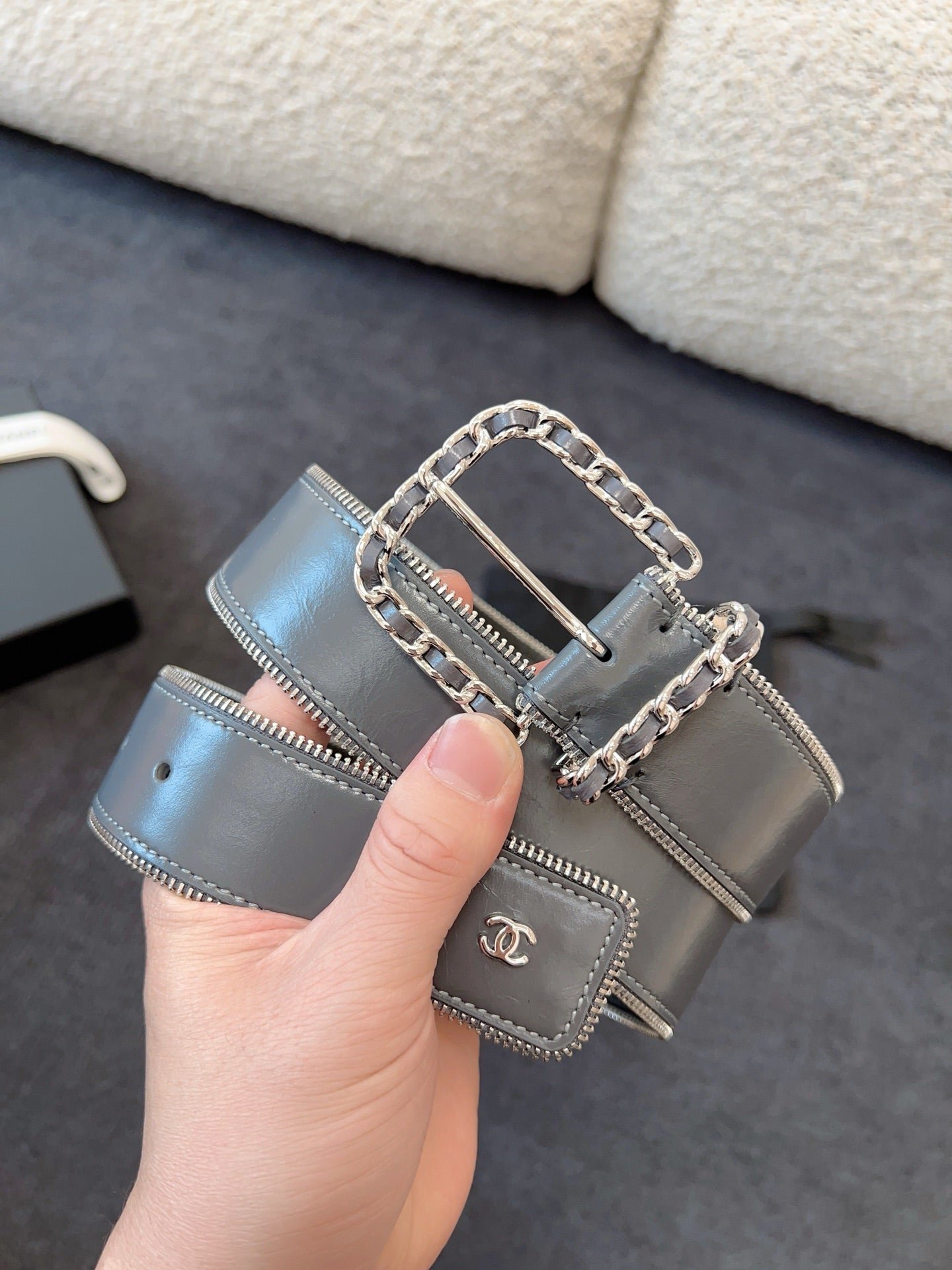 Chanel Patent Leather Wide Belt - Image 4