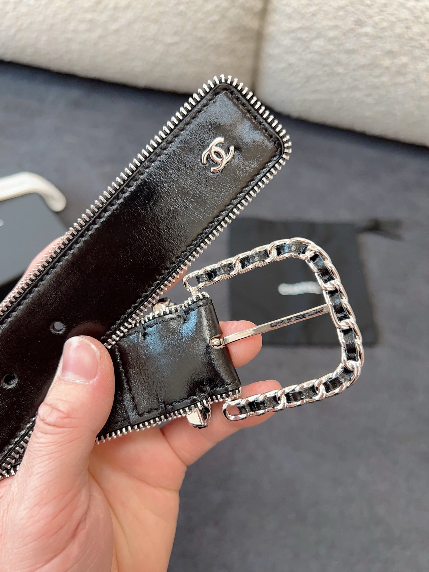 Alternative view of Chanel Patent Leather Wide Belt