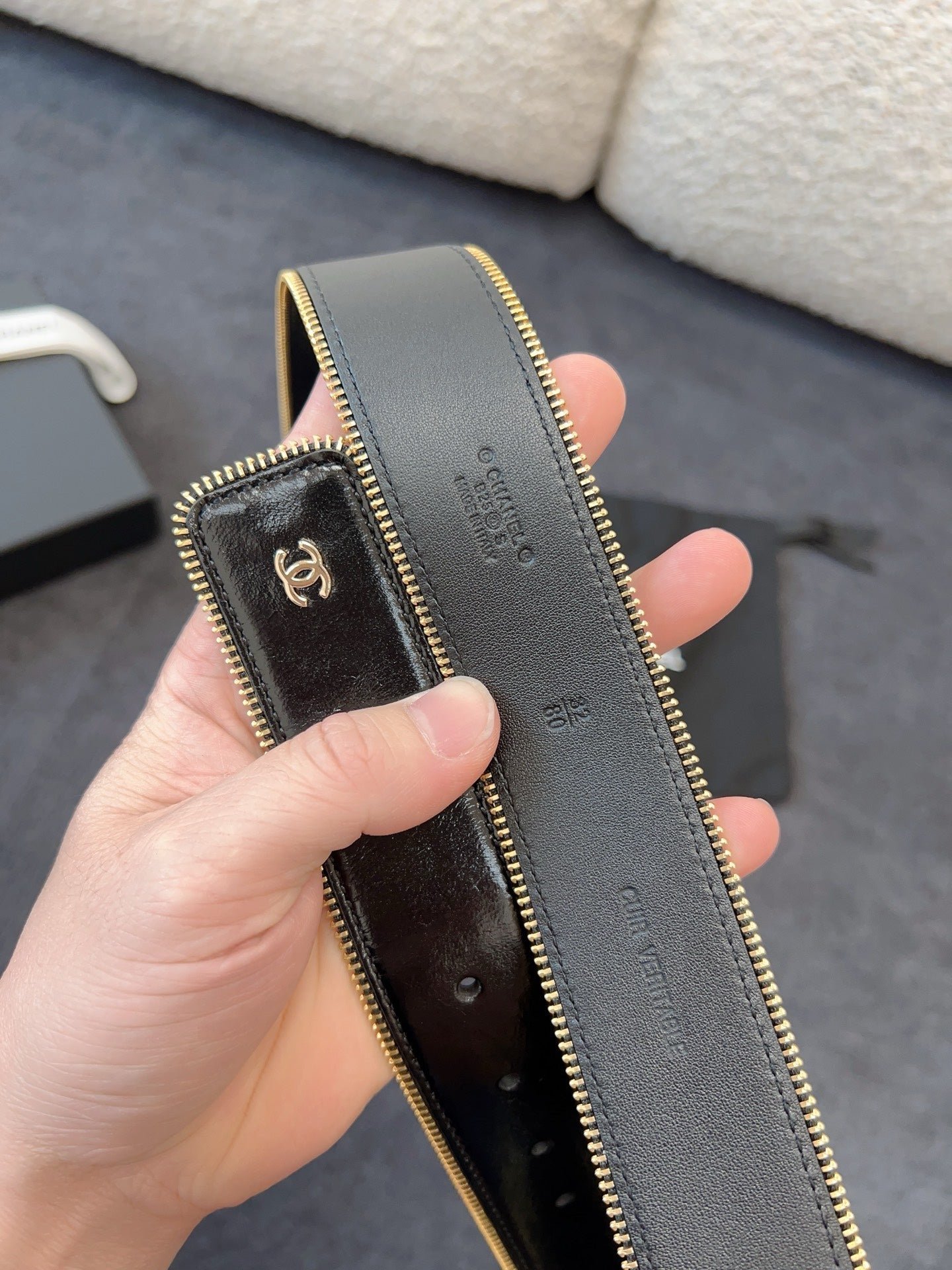 Alternative view of Chanel Patent Leather Wide Belt
