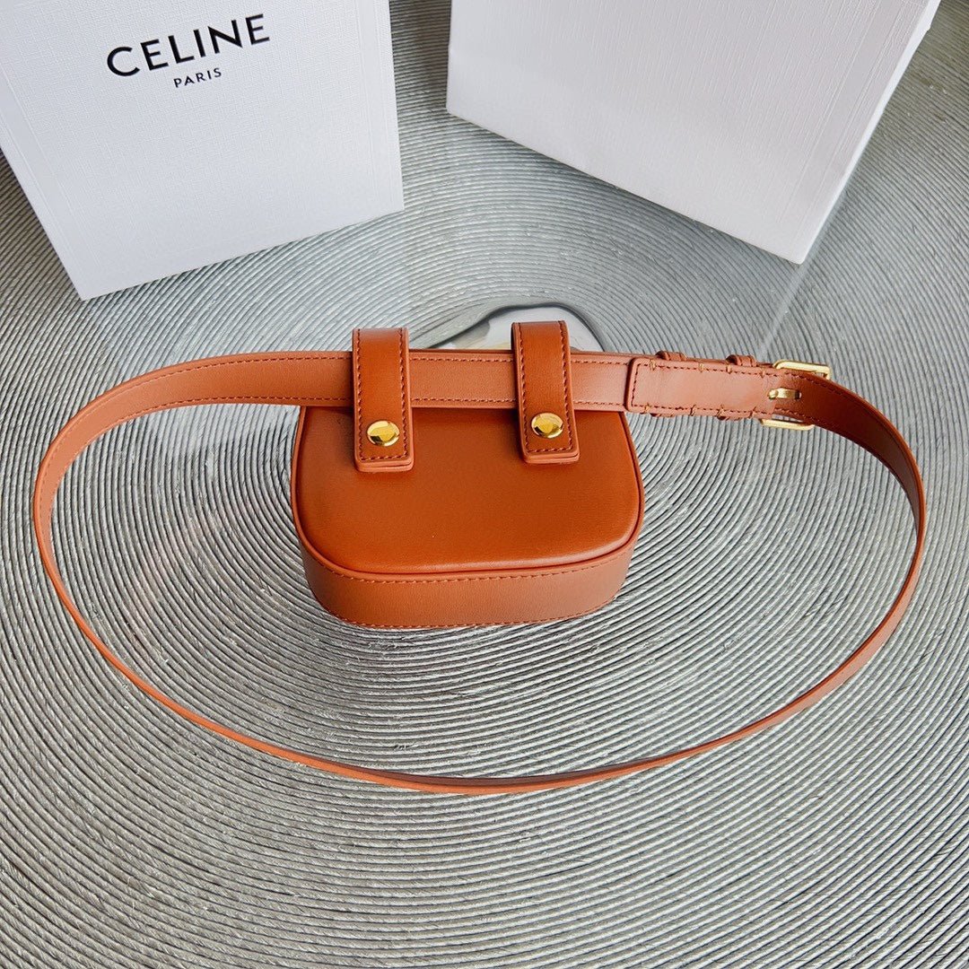 CELINE Tan Triomphe Belt Bag - Image 6