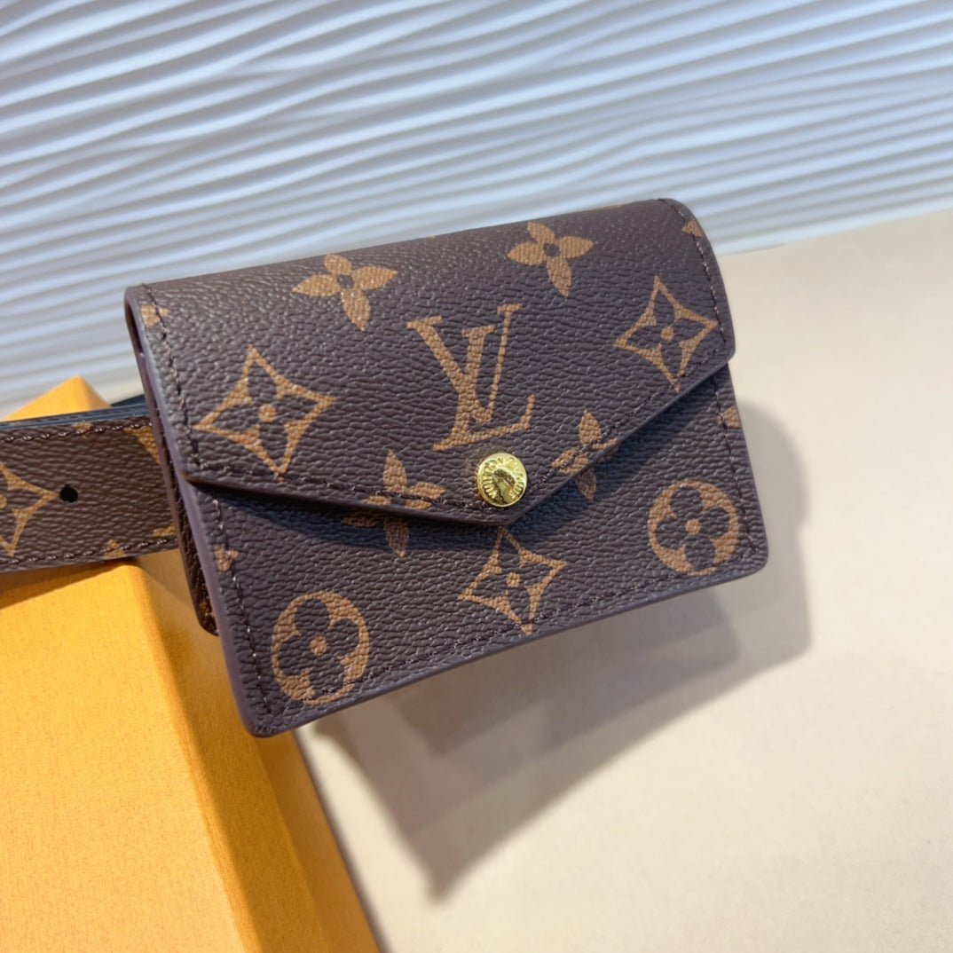 LV Canvas Dual Bag Waist Belt - Image 4