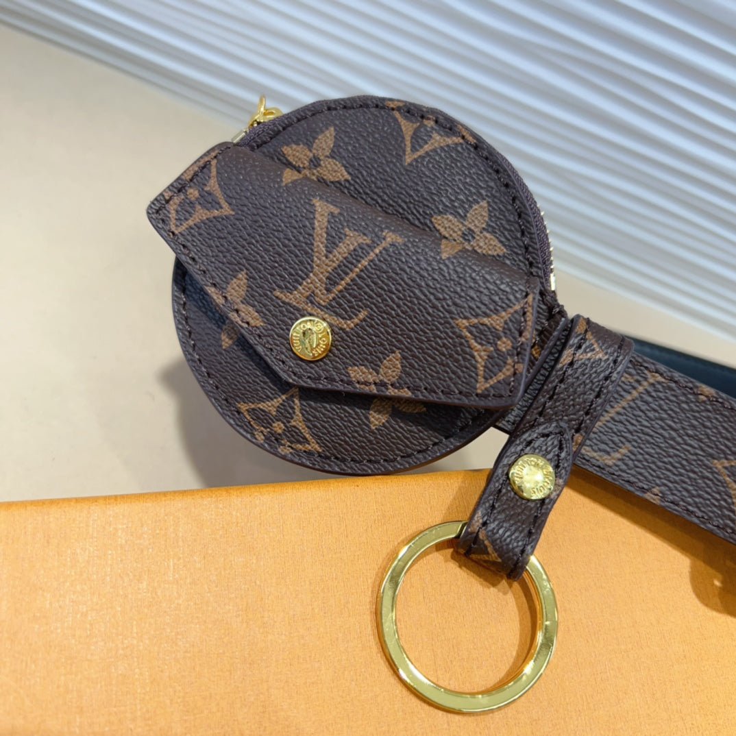 LV MULTI POCKET 30MM BELT IN DARK BROWN MONOGRAM CALFSKIN GOLD HARDWARE - Image 4