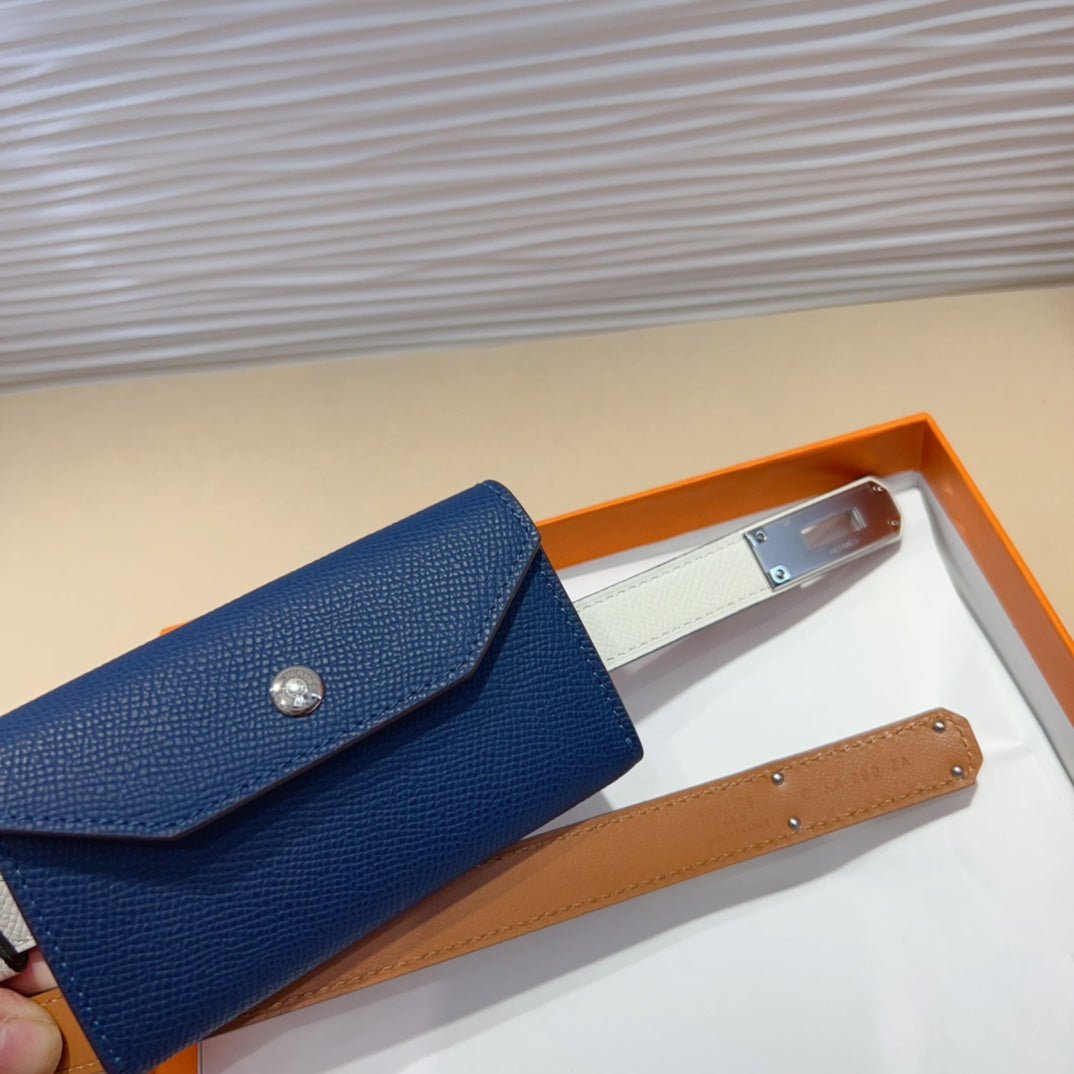 HERMES Navy Waist Purse - Image 4