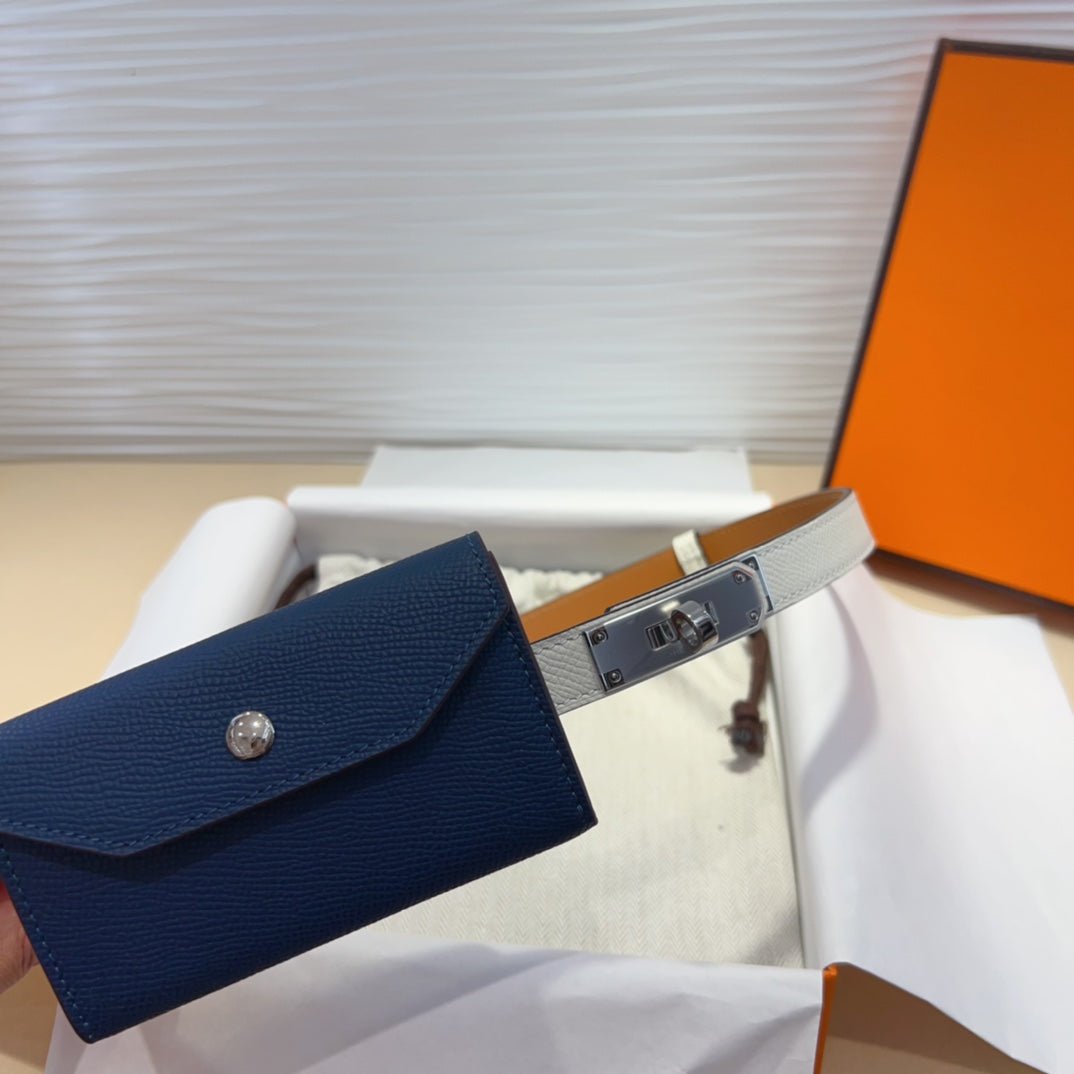 HERMES Navy Waist Purse - Image 3
