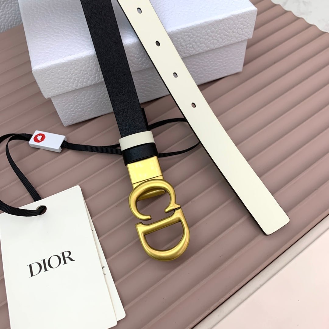 Dior Black Leather CD Belt - Image 9