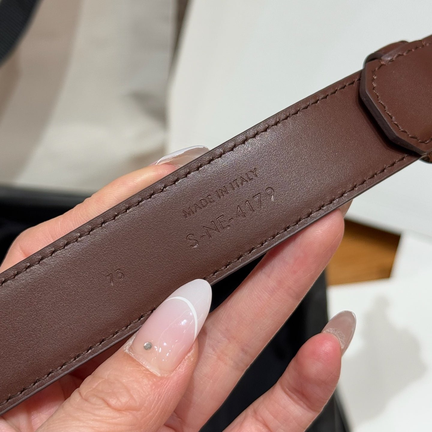 CELINE Light Grey Silver Belt - Image 8