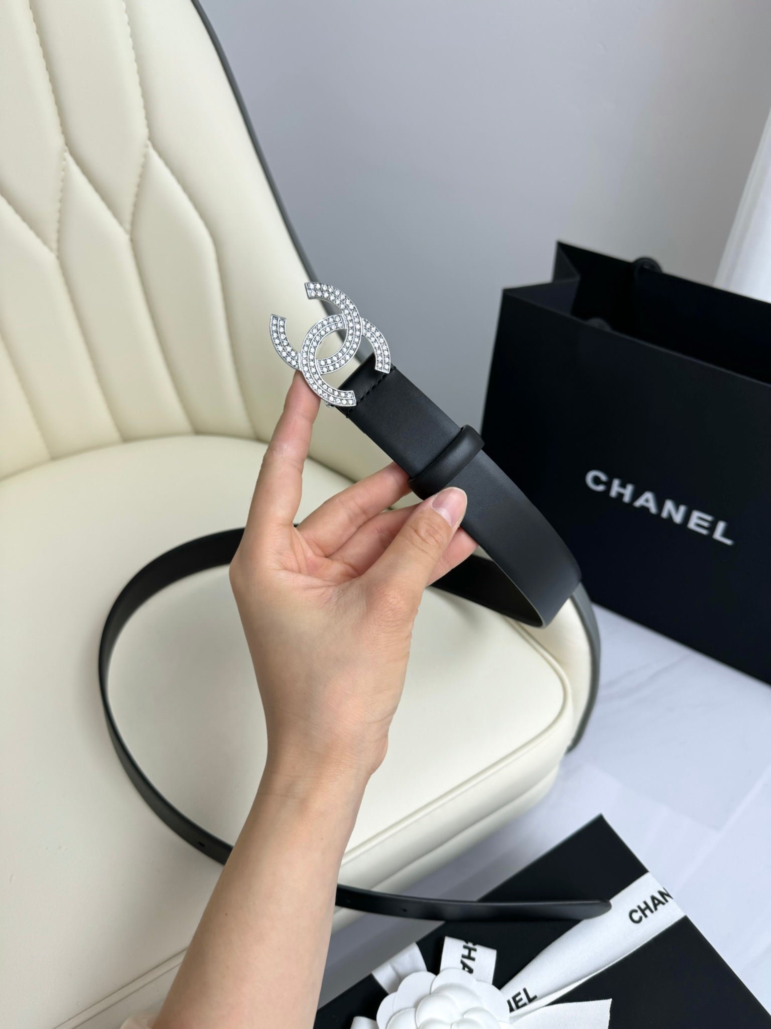 Chanel Wide Crystal Belt - Image 8