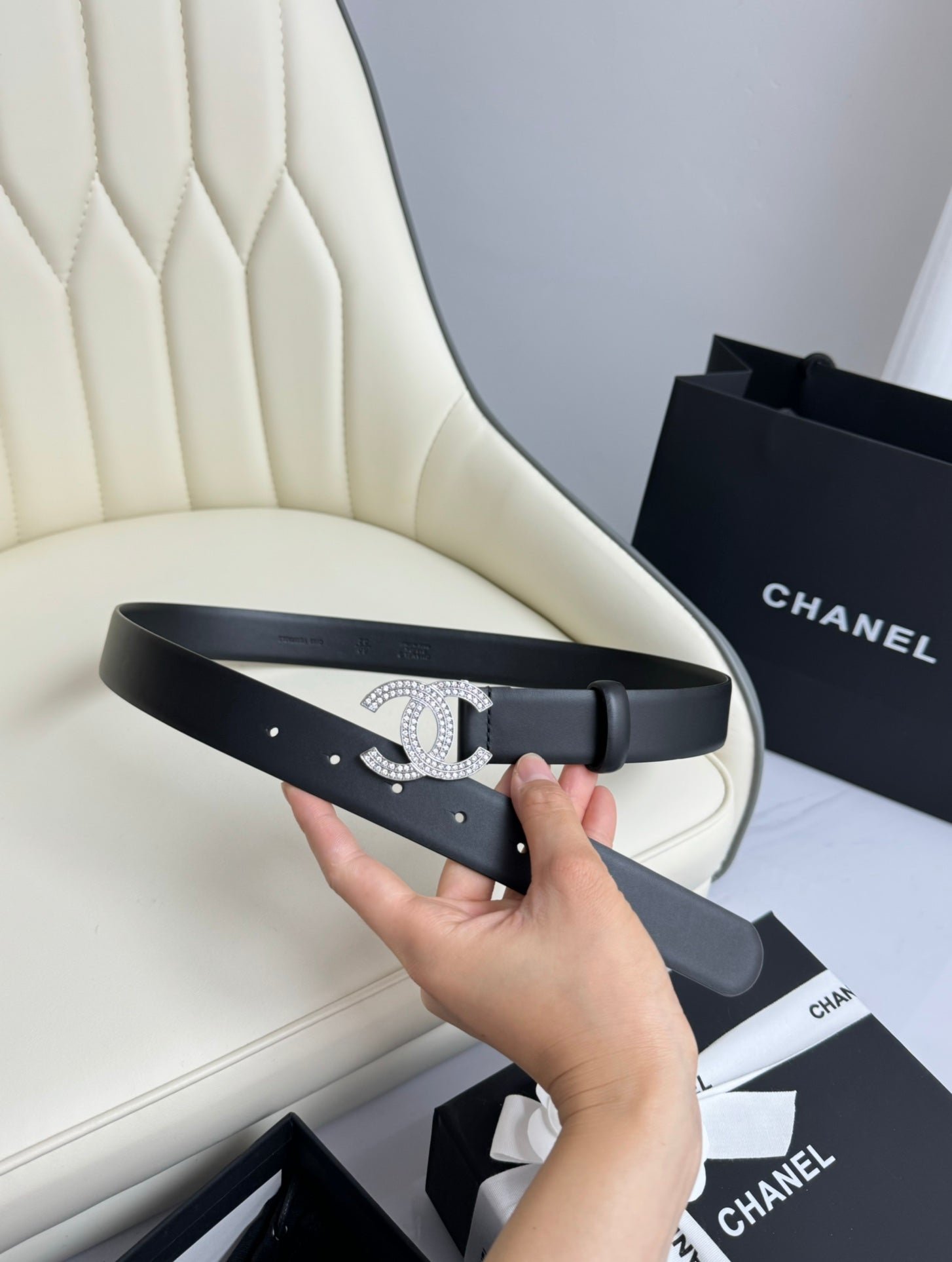 Chanel Wide Crystal Belt - Image 5