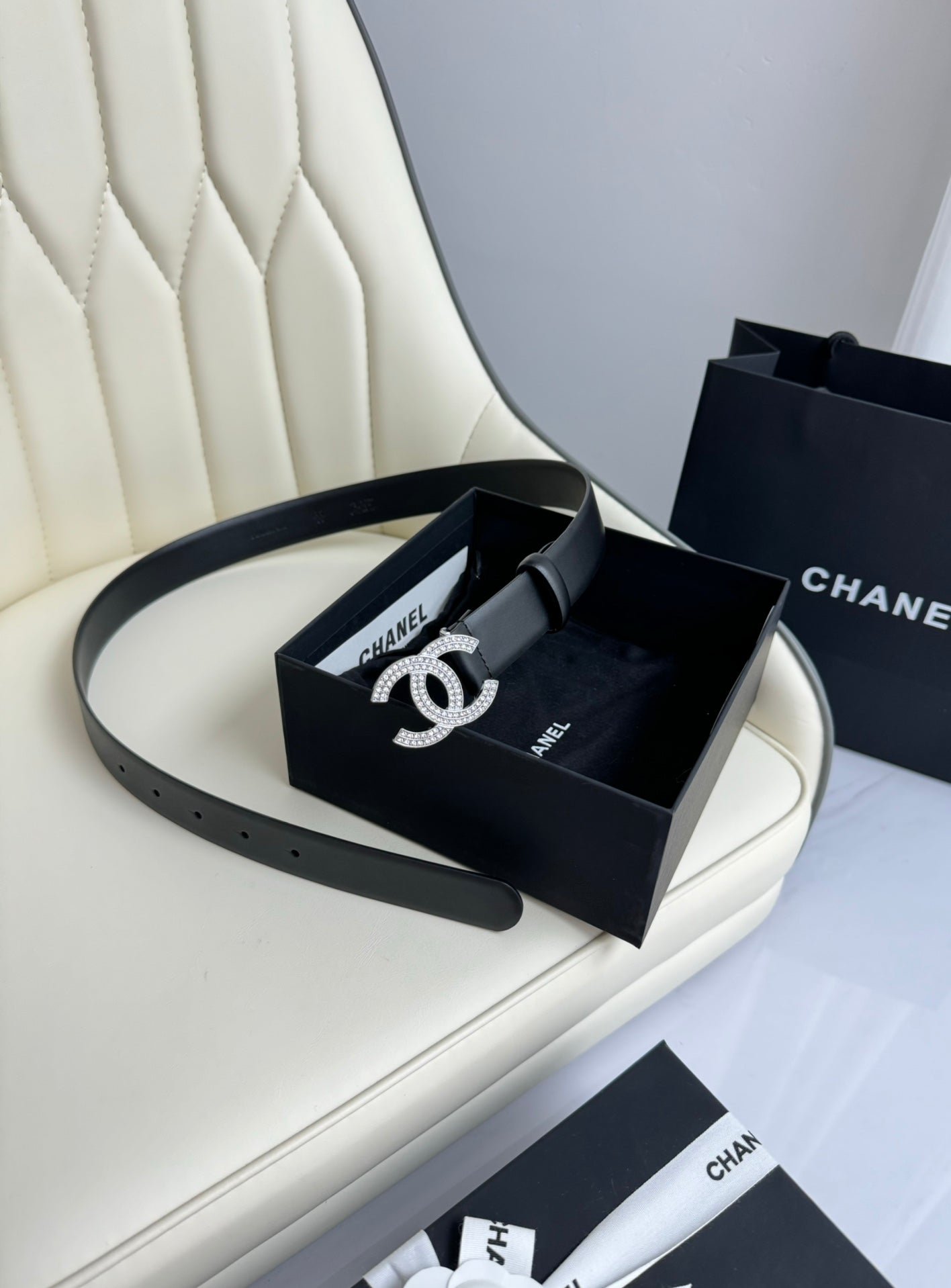 Chanel Wide Crystal Belt - Image 4