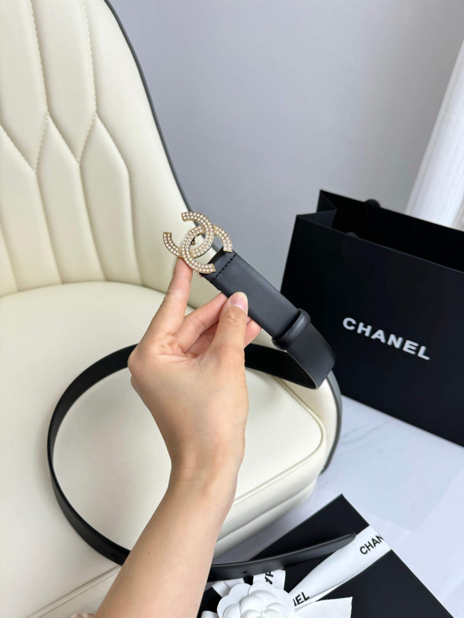 Chanel Pearl Wide Belt - Image 6