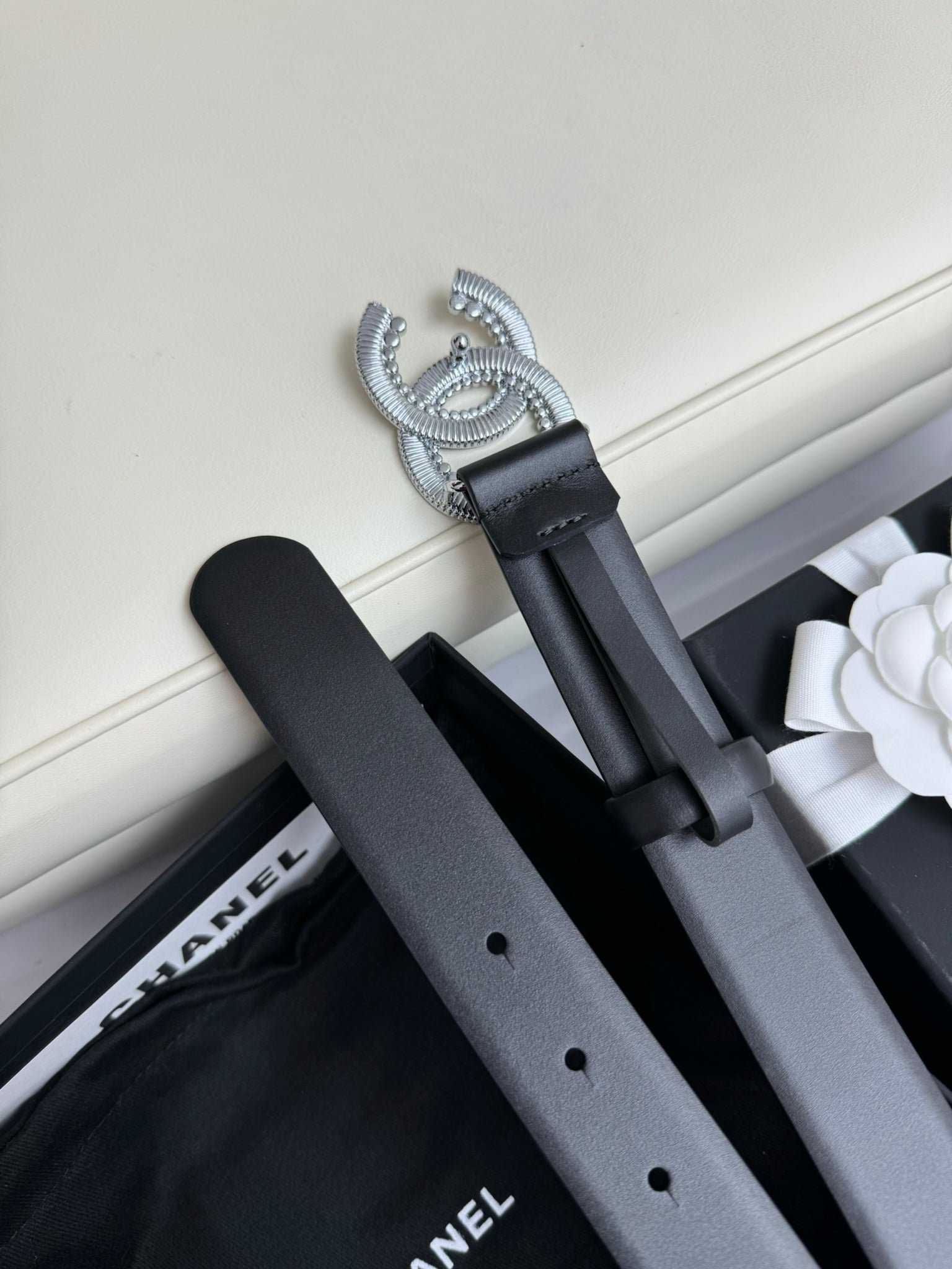 Chanel Full Silver Wide Belt - Image 6