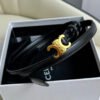 CELINE Black Gold Triomphe Belt