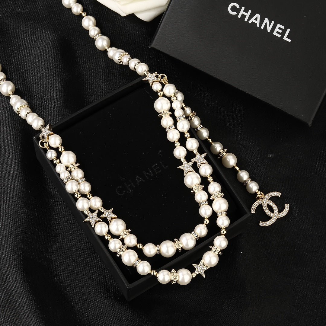 Chanel Gradient Pearl Logo Chain - Image 4