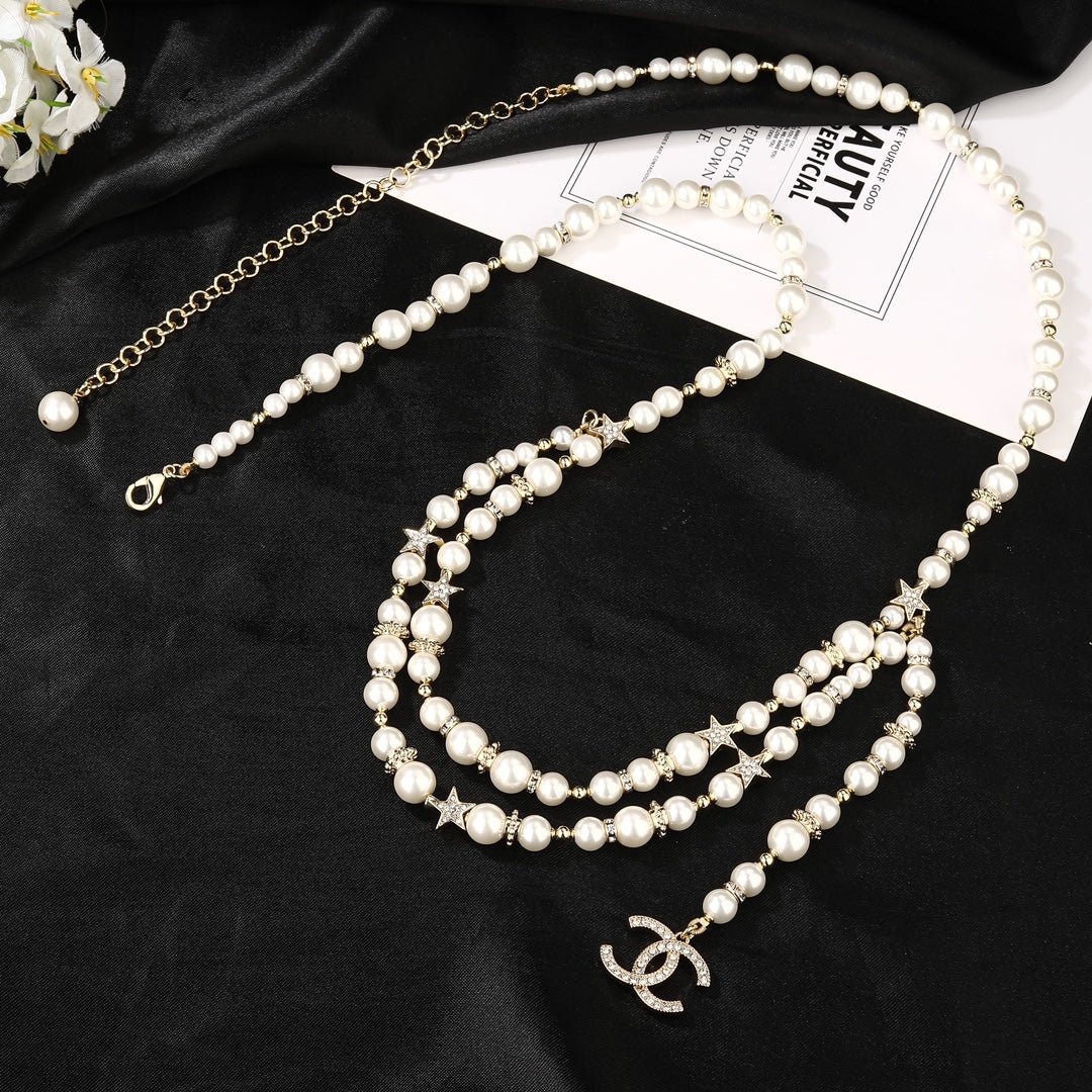 Chanel Gradient Pearl Logo Chain - Image 7