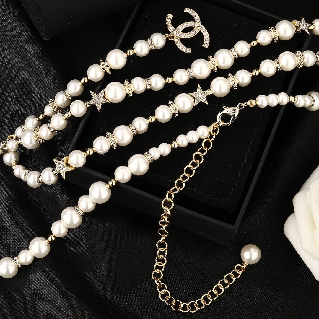 Chanel Gradient Pearl Logo Chain - Image 8