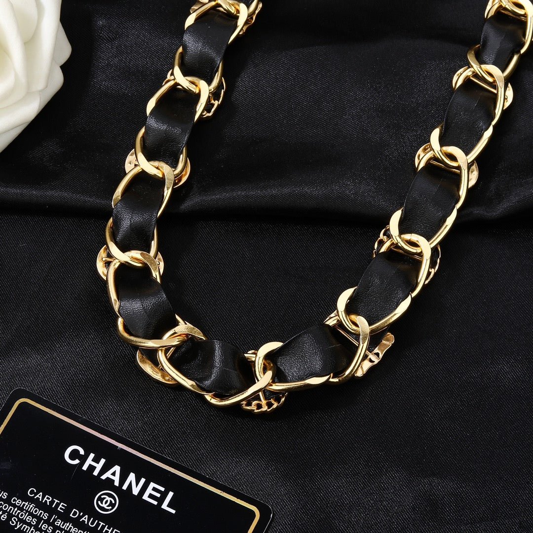 Chanel Multi Buckle Leather Chain - Image 7