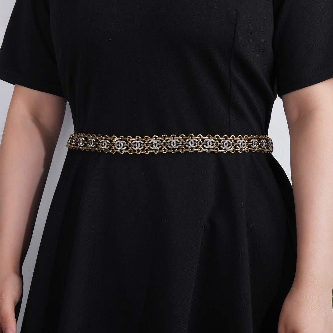 Chanel Cutout Gold Belt
