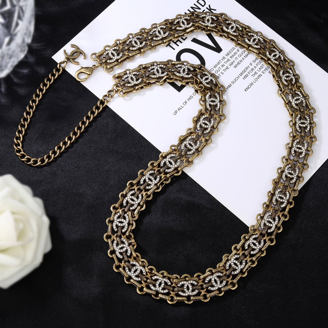 Alternative view of Chanel  Cutout Gold Belt