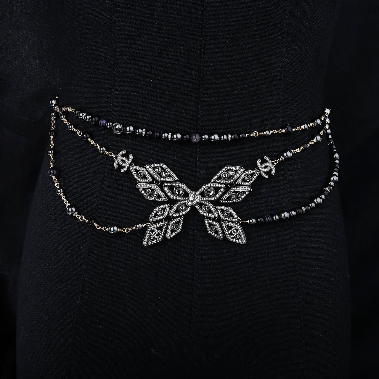 Chanel Butterfly Gem Chain Belt - Image 4