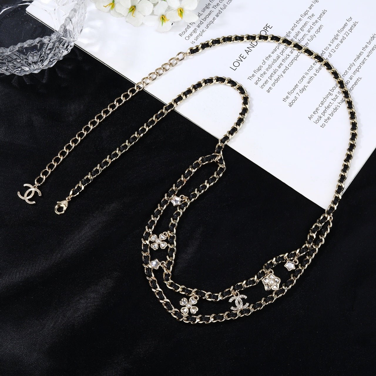 Chanel Clover Charm Double Chain - Image 3
