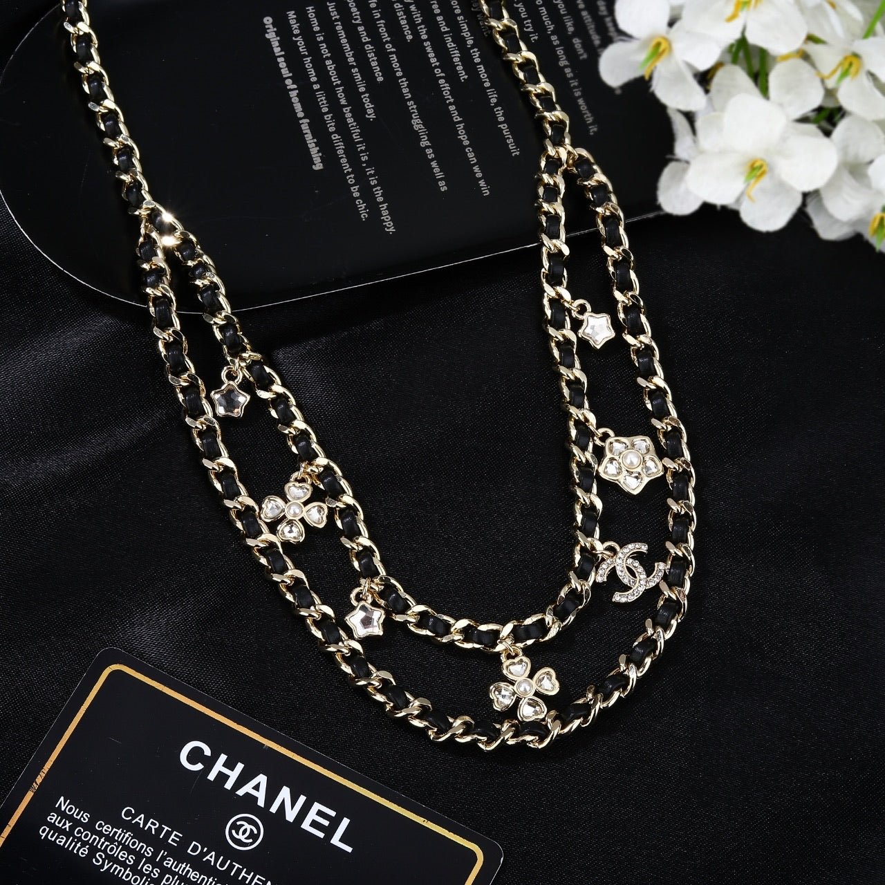 Chanel Clover Charm Double Chain - Image 4