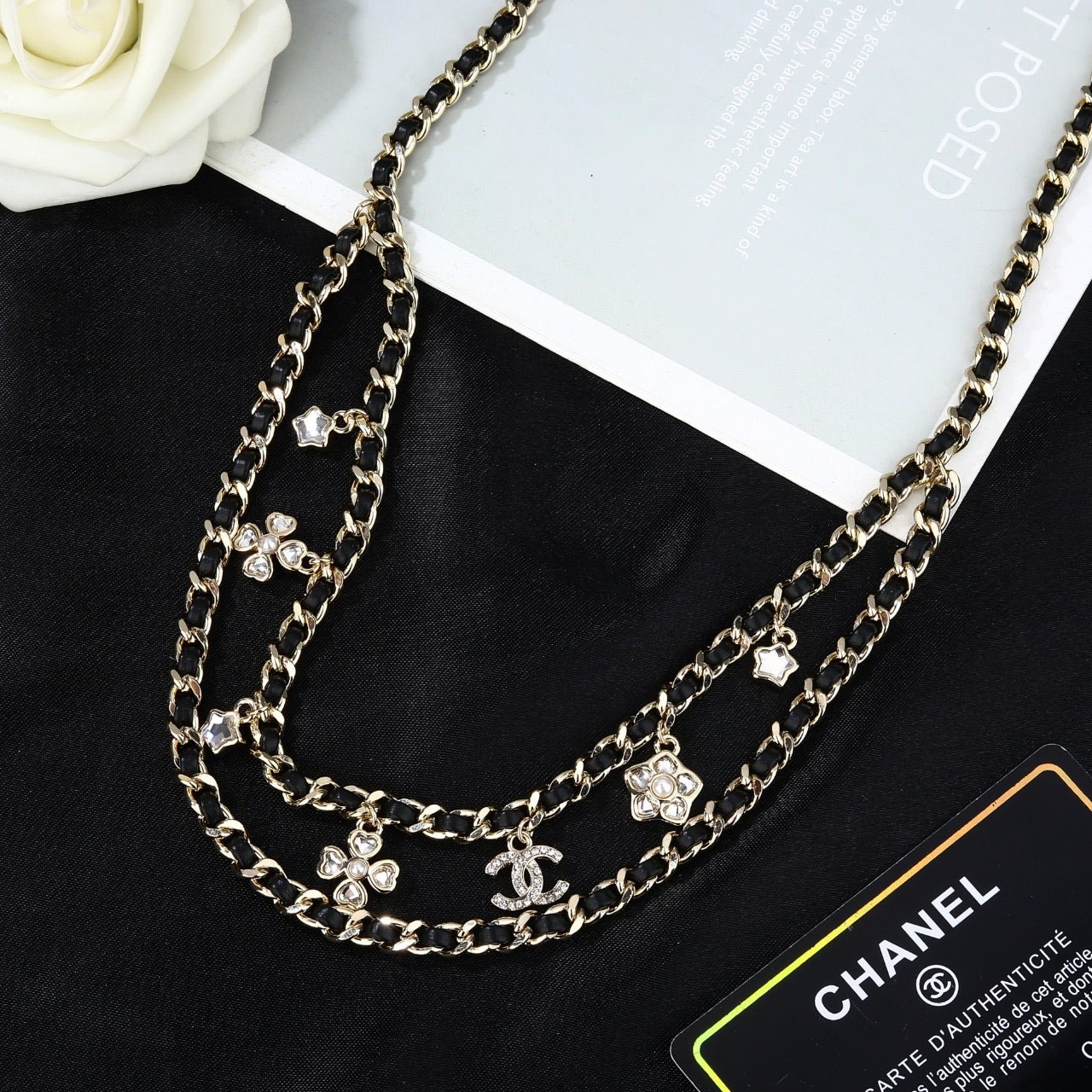 Chanel Clover Charm Double Chain - Image 6