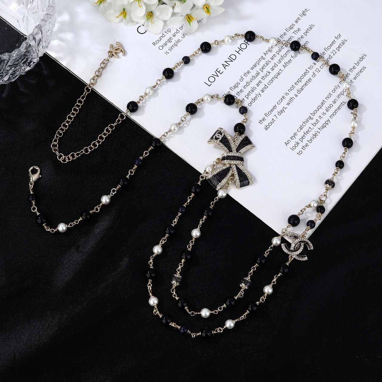 Chanel Bow Bead Waist Chain - Image 7