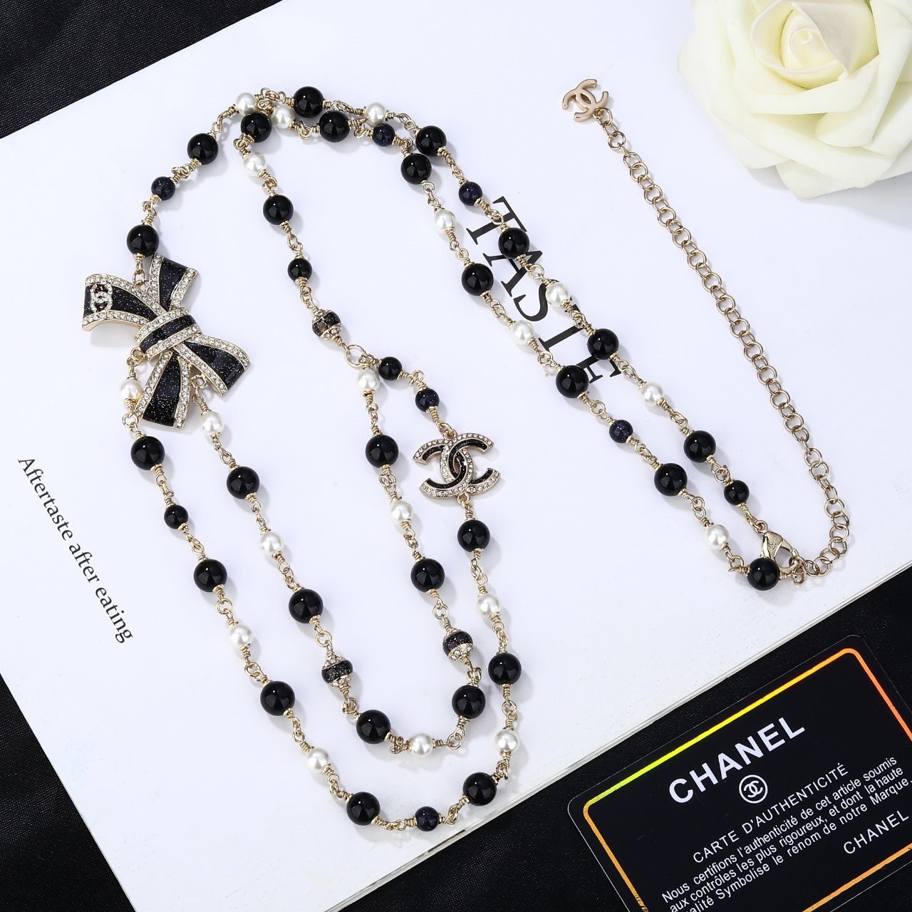 Chanel Bow Bead Waist Chain - Image 4