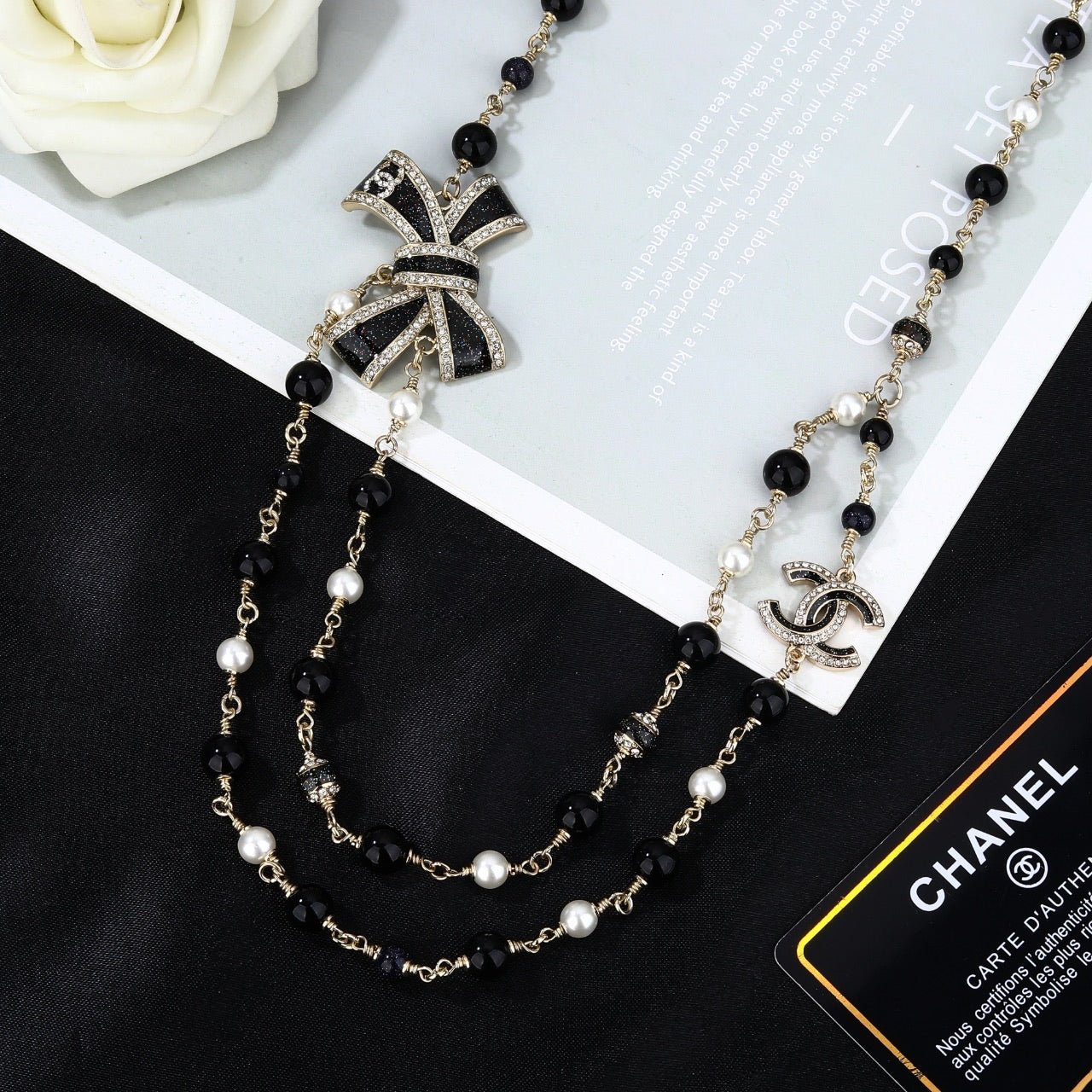 Chanel Bow Bead Waist Chain - Image 6