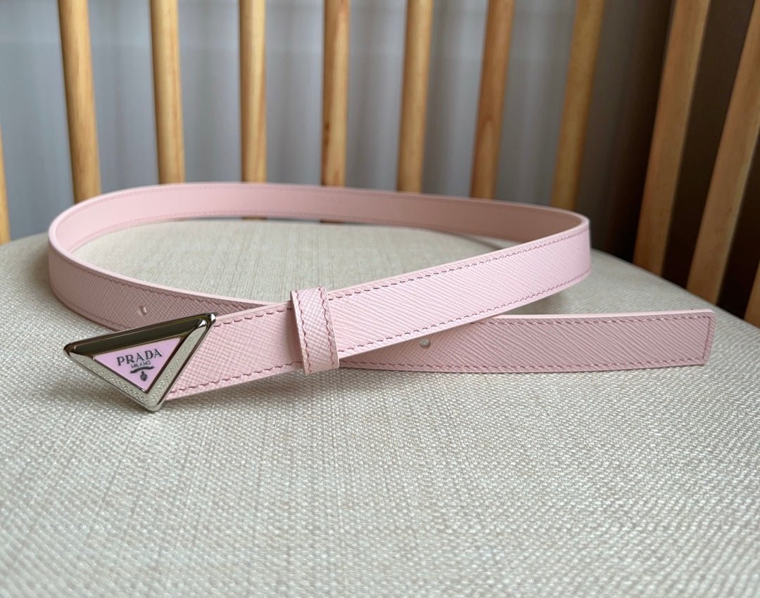 Alternative view of PRADA Pink Silver Logo Belt