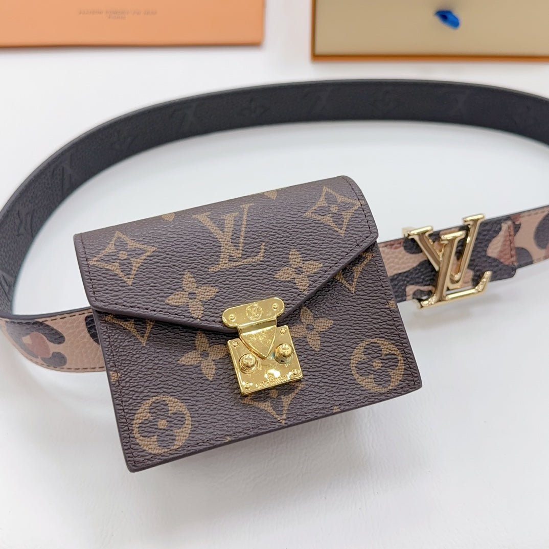 Lv Metis Belt Bag 30 Camo Pattern Brown Monogram - Image 5