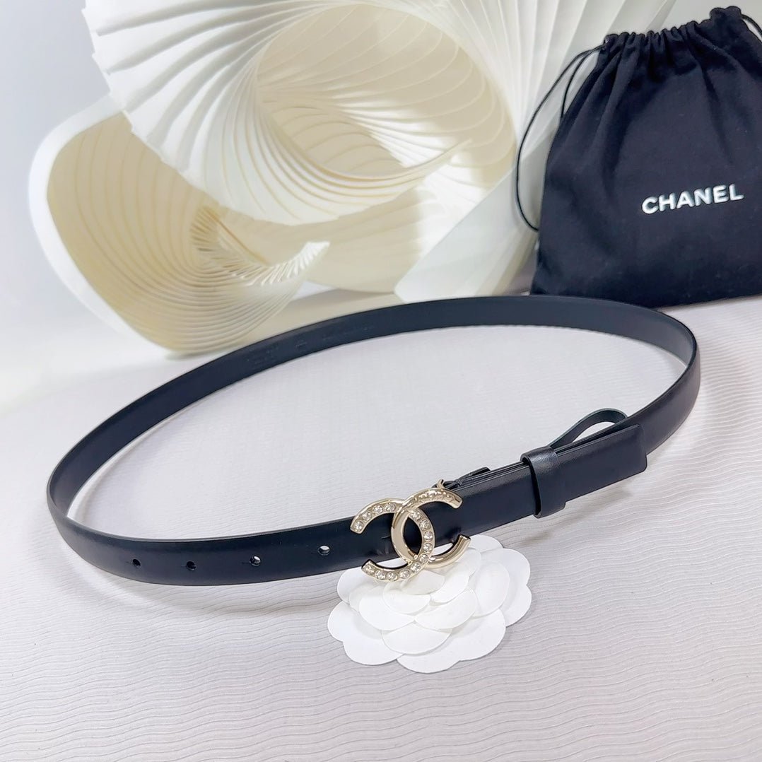 Alternative view of Chanel Crystal Black Belt