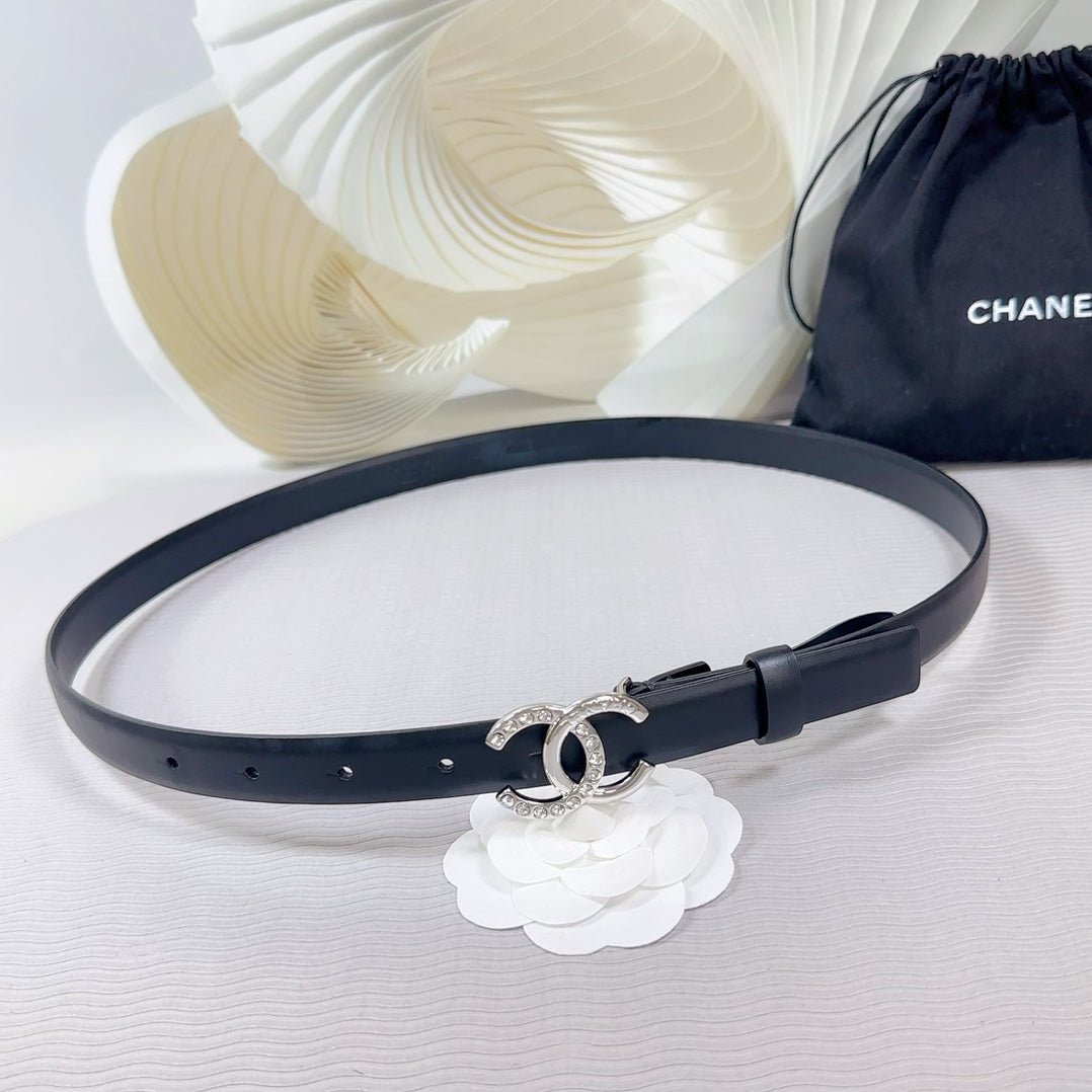 Chanel Matte Black Belt