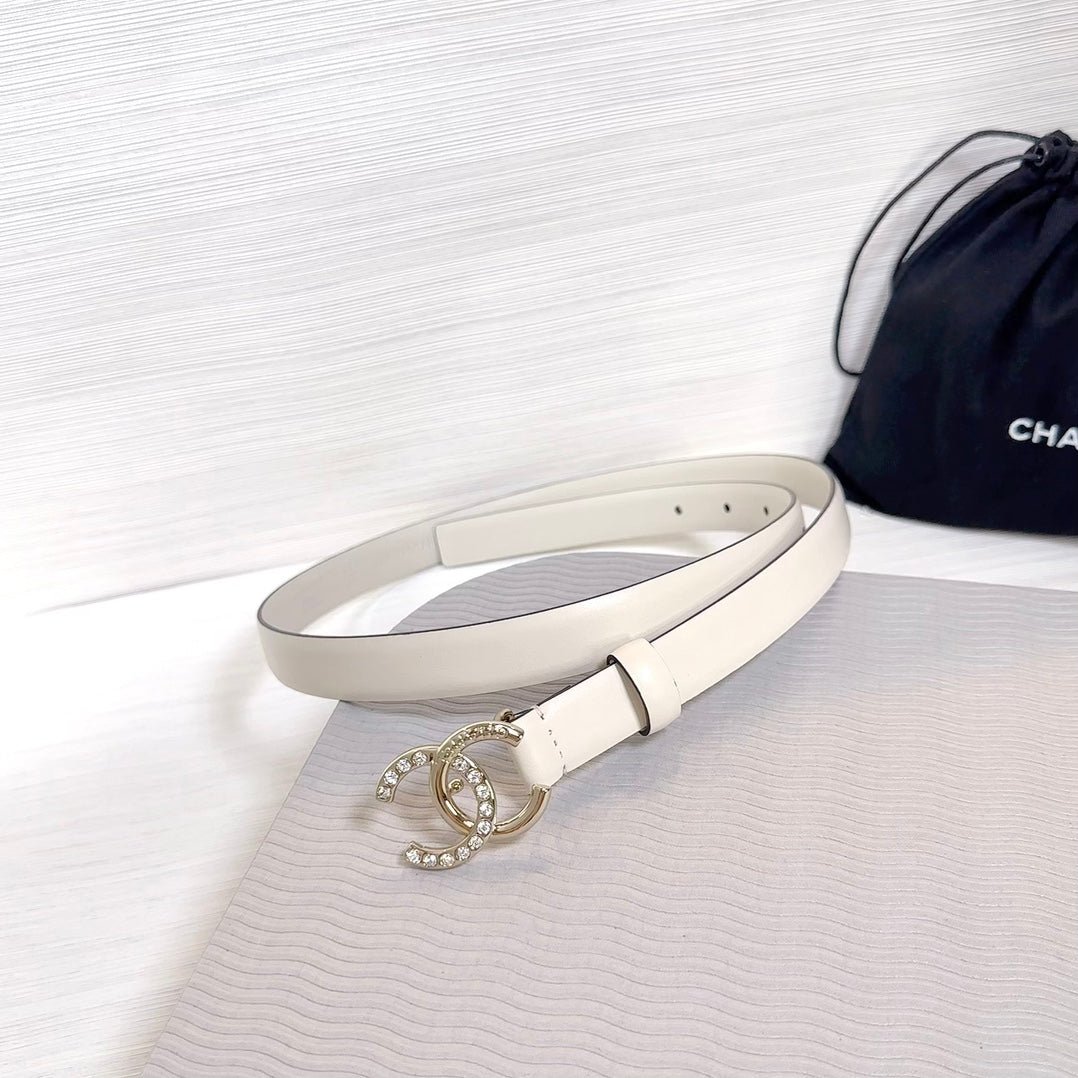 Alternative view of Chanel Ivory Leather Belt