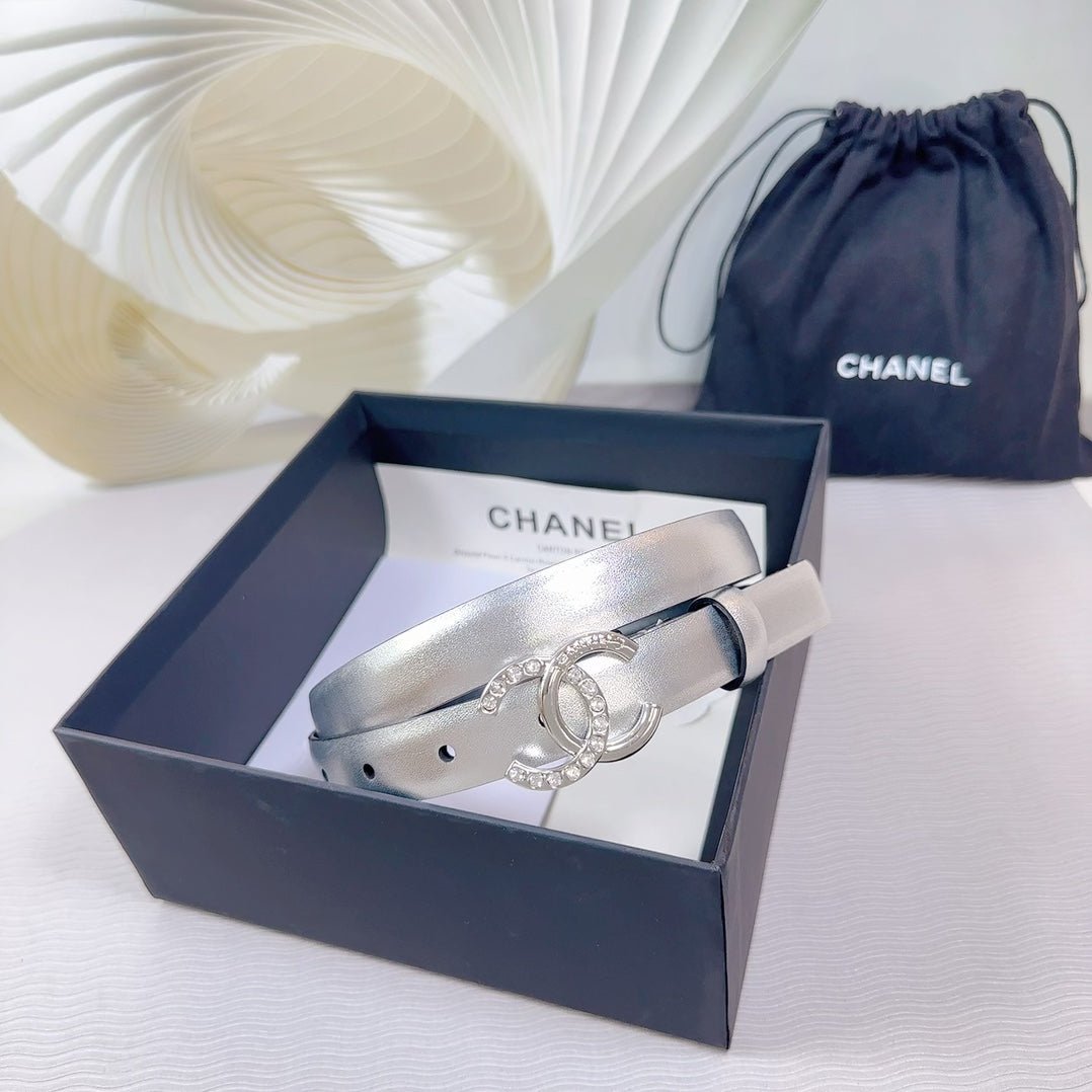 Alternative view of Chanel Silver Metallic Belt