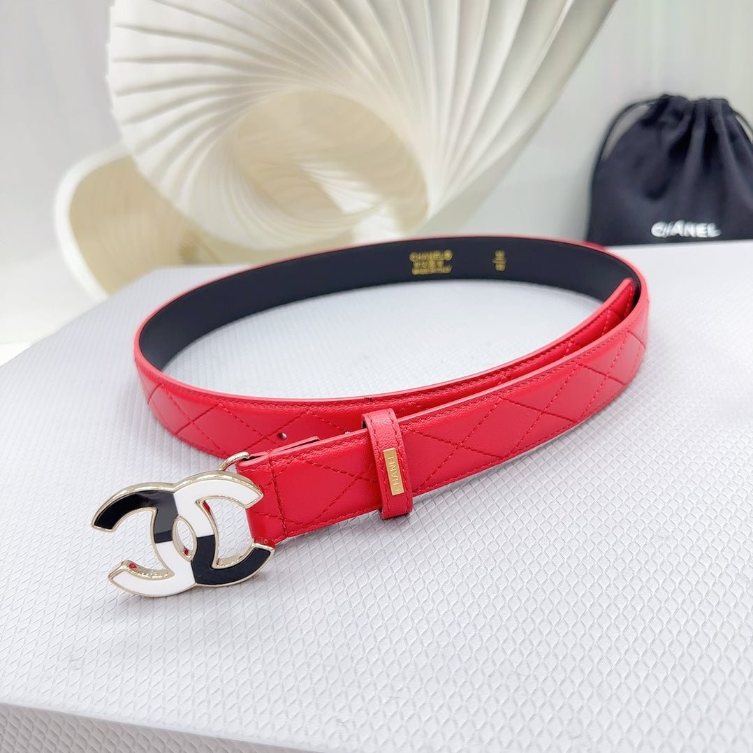 Alternative view of Chanel Quilted Red Belt
