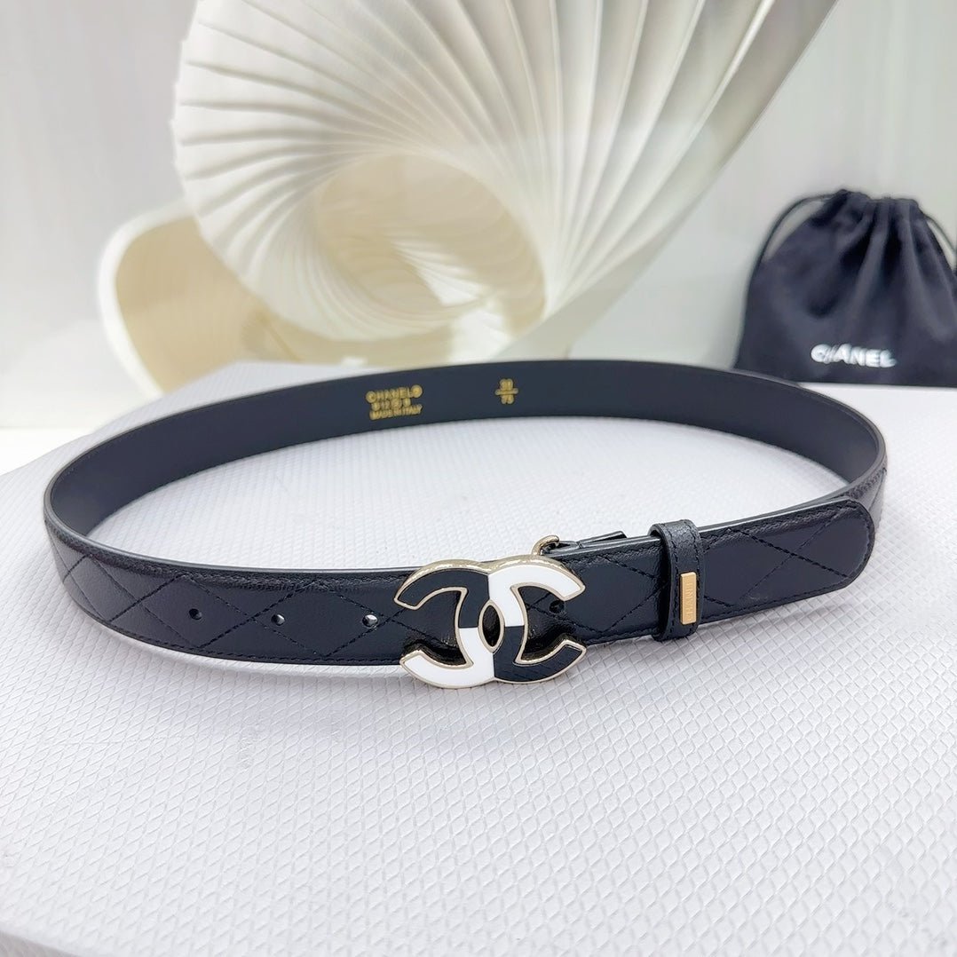 Chanel Quilted Black Strap