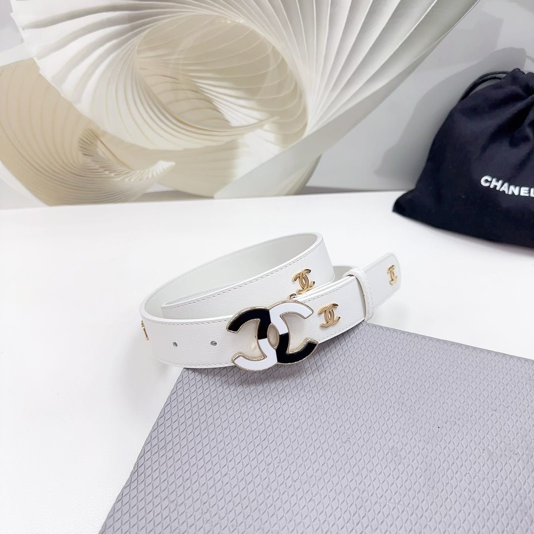 Chanel Logo White Waistband - Image 6