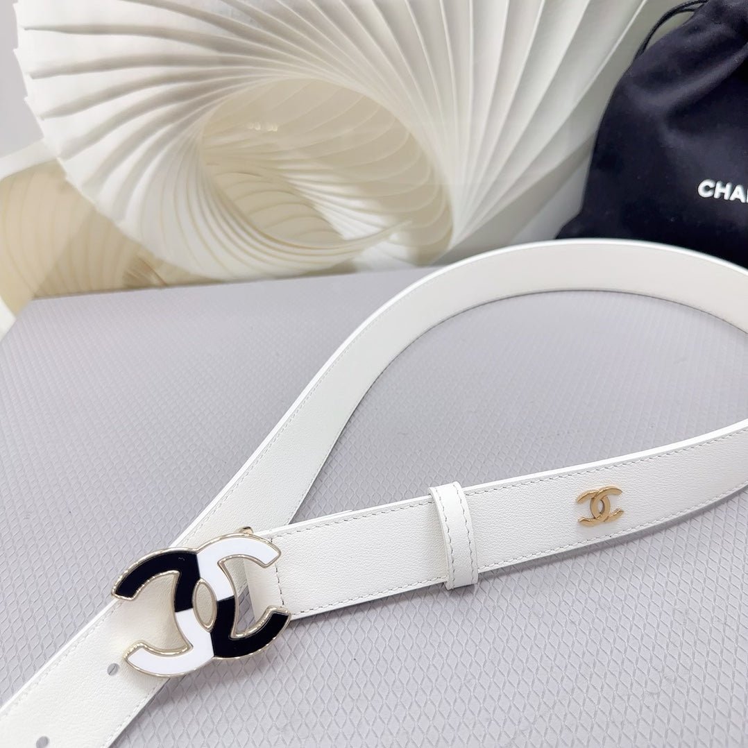 Chanel Logo White Waistband - Image 7